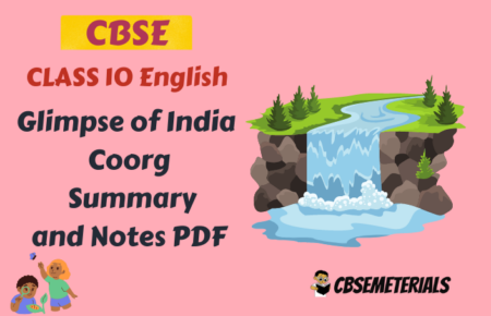 coorg class 10 in hindi story