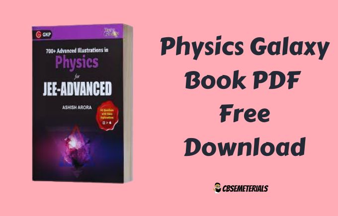 Physics Galaxy Book PDF Free Download